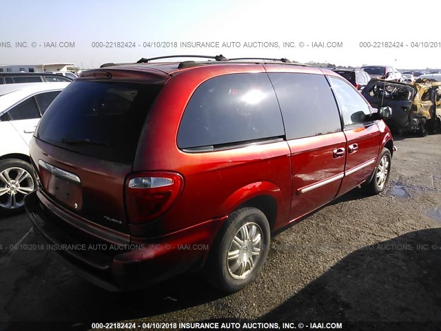 2C8GP54L05R333919 - 2005 CHRYSLER TOWN & COUNTRY TOURING MAROON photo 4