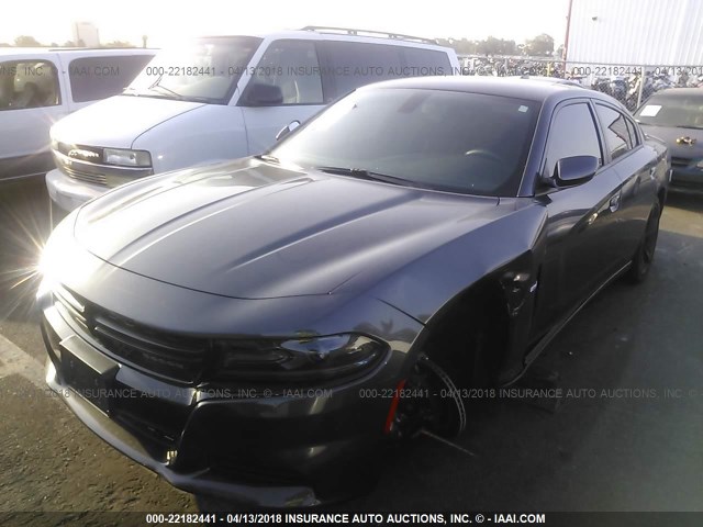 2C3CDXCT9HH614203 - 2017 DODGE CHARGER R/T GRAY photo 2