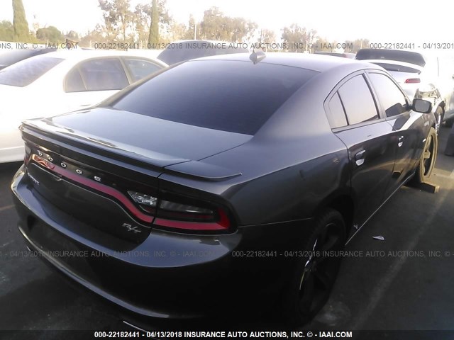 2C3CDXCT9HH614203 - 2017 DODGE CHARGER R/T GRAY photo 4