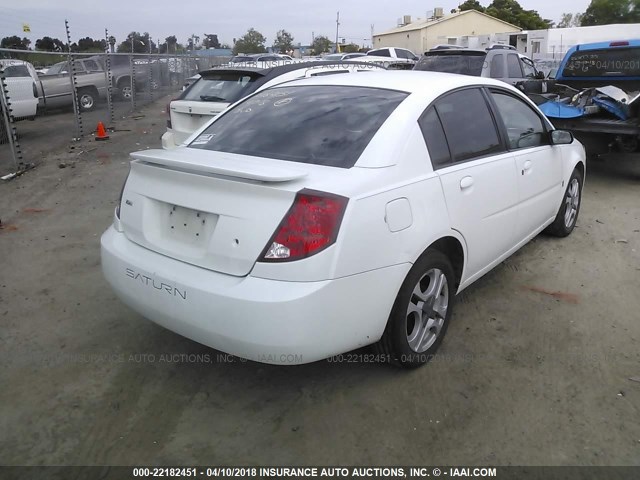 1G8AL52F24Z146213 - 2004 SATURN ION LEVEL 3 WHITE photo 4