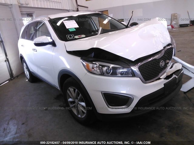 5XYPGDA50GG176451 - 2016 KIA SORENTO LX/L WHITE photo 1