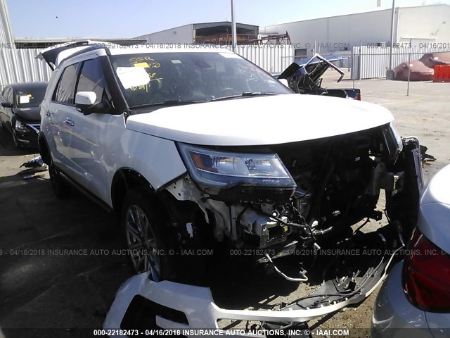 1FM5K7F87HGD49855 - 2017 FORD EXPLORER LIMITED 白色 照片 1