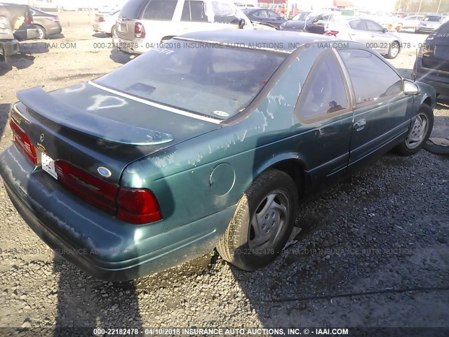 1FALP62W5TH141445 - 1996 FORD THUNDERBIRD LX GREEN photo 4