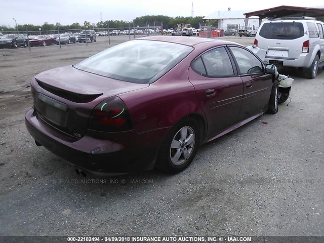 2G2WR524141190855 - 2004 PONTIAC GRAND PRIX GTP RED photo 4