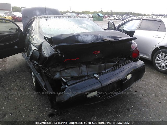 2G1WW15E719251827 - 2001 CHEVROLET MONTE CARLO LS BLACK photo 6