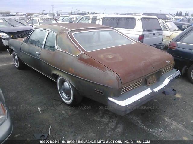 2Z17M4L109308 - 1974 PONTIAC VENTURA GREEN photo 3