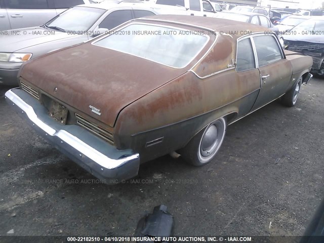 2Z17M4L109308 - 1974 PONTIAC VENTURA GREEN photo 4