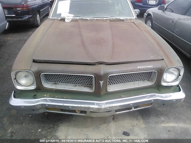 2Z17M4L109308 - 1974 PONTIAC VENTURA GREEN photo 6