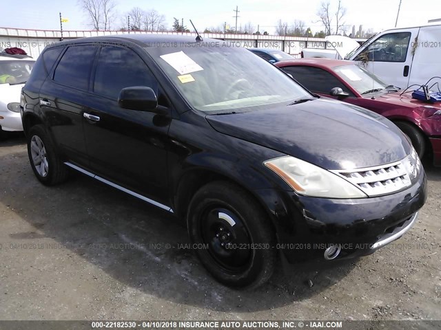 JN8AZ08T07W511051 - 2007 NISSAN MURANO SL/SE/S BLACK photo 1