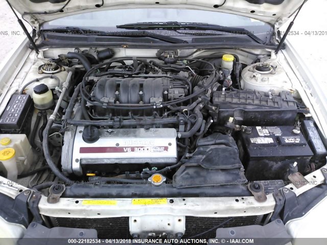 JN1CA31D5YT727287 - 2000 NISSAN MAXIMA GLE/GXE/SE WHITE photo 10