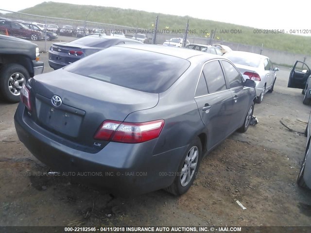 JTNBE46KX73033621 - 2007 TOYOTA CAMRY NEW GENERAT CE/LE/XLE/SE GRAY photo 4