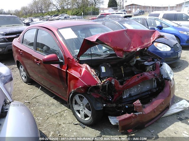 KL1TD56E99B338586 - 2009 CHEVROLET AVEO LS/LT 红色 照片 1