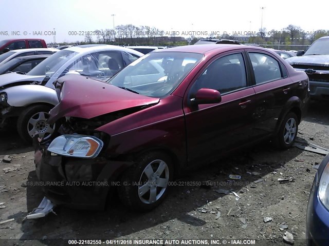 KL1TD56E99B338586 - 2009 CHEVROLET AVEO LS/LT 红色 照片 2