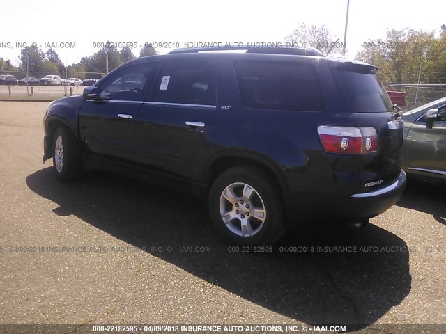 1GKER23D49J155488 - 2009 GMC ACADIA SLT-1 Ciemnoniebieski zdjęcie 3