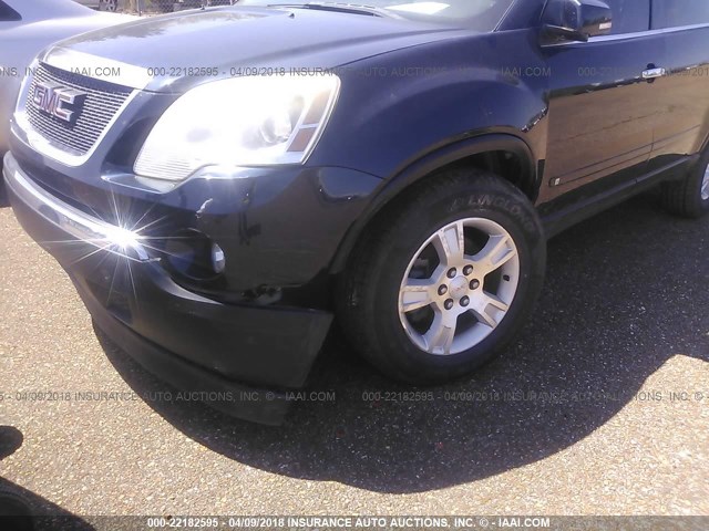 1GKER23D49J155488 - 2009 GMC ACADIA SLT-1 Dark Blue photo 6