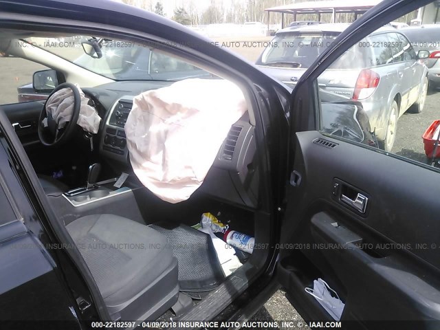 2FMDK36C38BB32688 - 2008 FORD EDGE SE BLACK photo 5