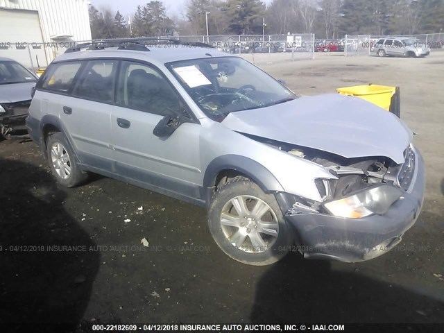 4S4BP61C257335612 - 2005 SUBARU LEGACY OUTBACK 2.5I SILVER photo 1