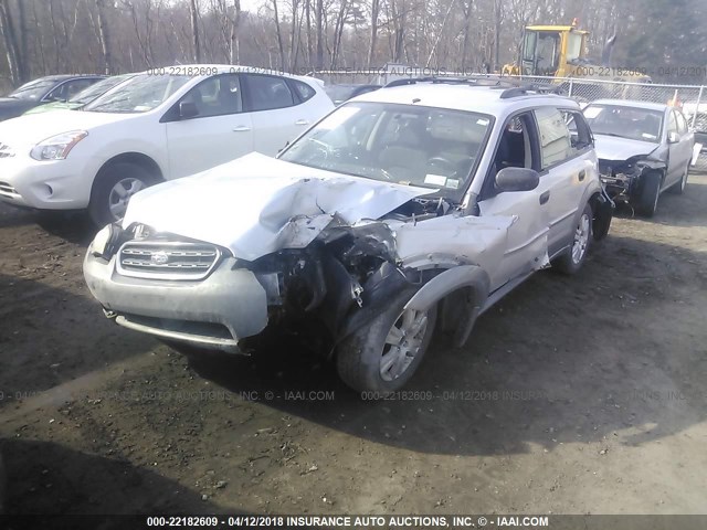 4S4BP61C257335612 - 2005 SUBARU LEGACY OUTBACK 2.5I SILVER photo 6