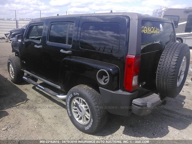 5GTDN136768153633 - 2006 HUMMER H3 BLACK photo 3