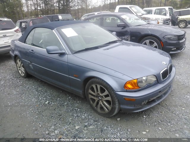 WBABS53451JU85808 - 2001 BMW 330 CI BLUE photo 1