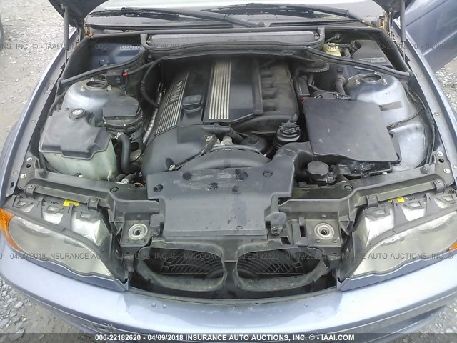 WBABS53451JU85808 - 2001 BMW 330 CI BLUE photo 10