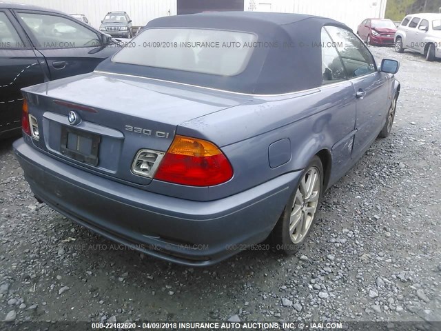 WBABS53451JU85808 - 2001 BMW 330 CI BLUE photo 6