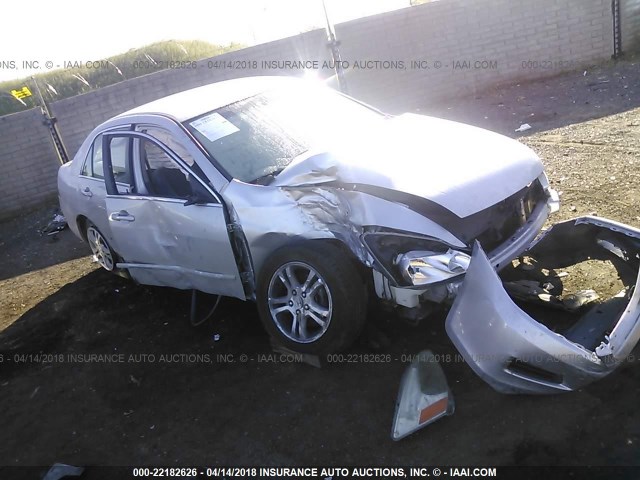 1HGCM56337A197381 - 2007 HONDA ACCORD SE SILVER photo 1