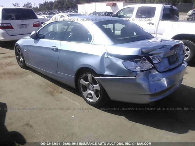 WBAWR33519P343586 - 2009 BMW 328 I SULEV BLUE photo 3