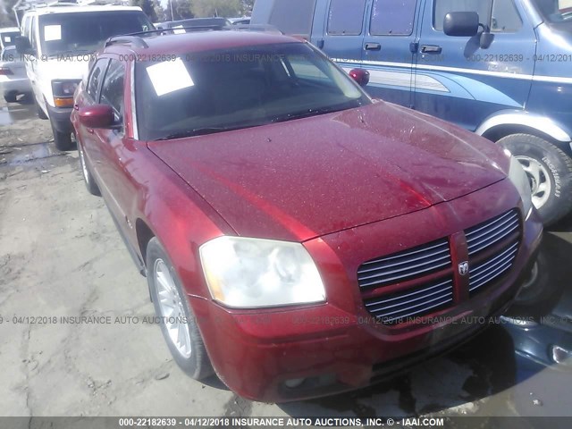 2D8FV48V35H648178 - 2005 DODGE MAGNUM SXT MAROON photo 1