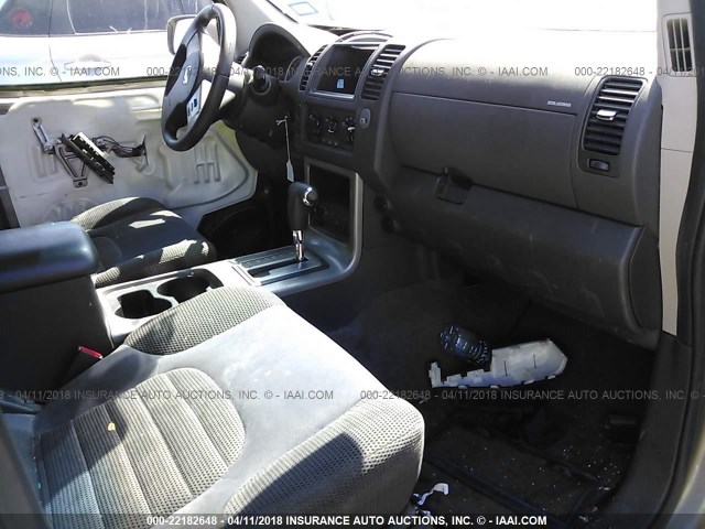 5N1AR18W27C602055 - 2007 NISSAN PATHFINDER LE/SE/XE GOLD photo 5