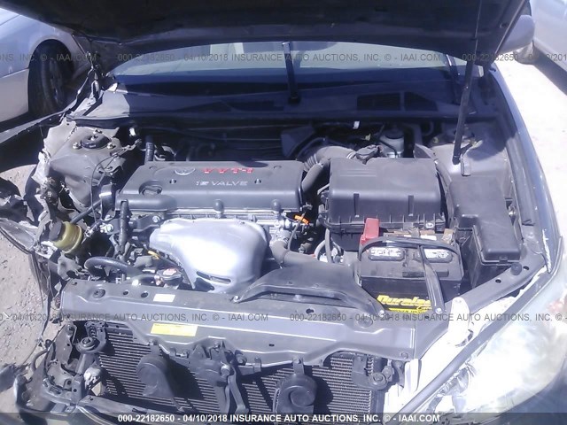 4T1BE32K94U856756 - 2004 TOYOTA CAMRY LE/XLE/SE ნაცრისფერი ფოტო 10