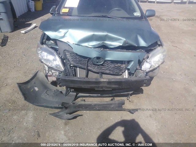 1NXBU40E59Z029673 - 2009 TOYOTA COROLLA S/LE/XLE GREEN photo 6