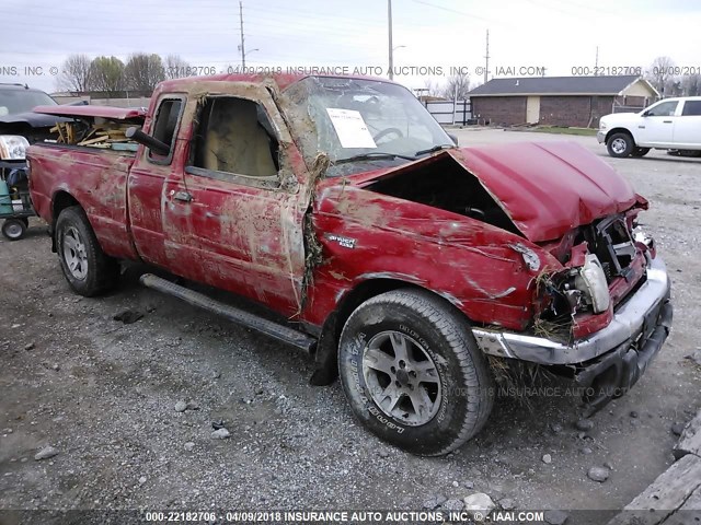 1FTZR45E05PA55703 - 2005 FORD RANGER SUPER CAB RED photo 1
