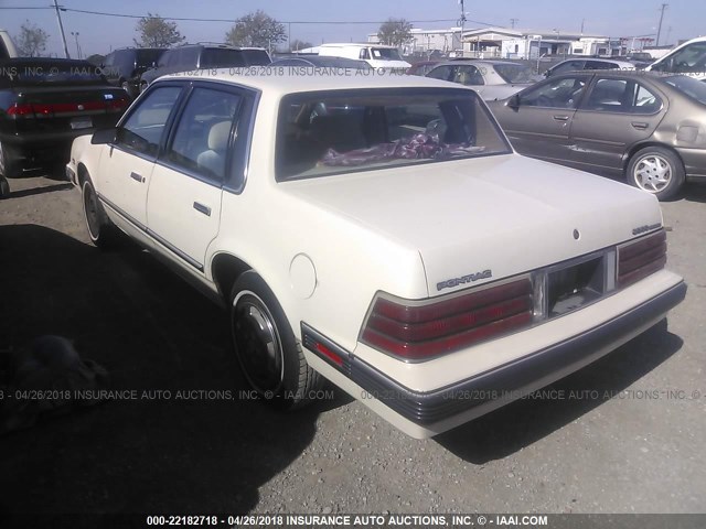 2G2AF19R2F9709364 - 1985 PONTIAC 6000 CREAM photo 3