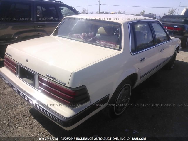 2G2AF19R2F9709364 - 1985 PONTIAC 6000 CREAM photo 4