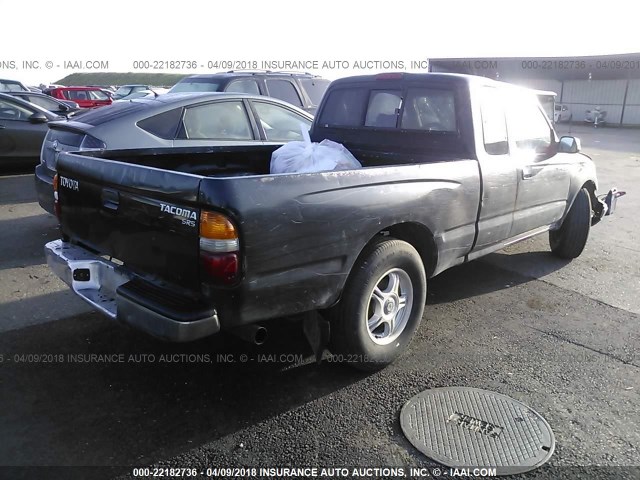 5TEVL52N82Z119839 - 2002 TOYOTA TACOMA XTRACAB BLACK photo 4