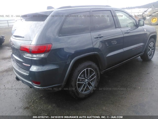 1C4RJFLT7HC772650 - 2017 JEEP GRAND CHEROKEE TRAILHAWK GRAY photo 4