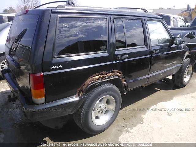 1J4FJ68S8WL146082 - 1998 JEEP CHEROKEE SPORT/CLASSIC Czarny zdjęcie 4