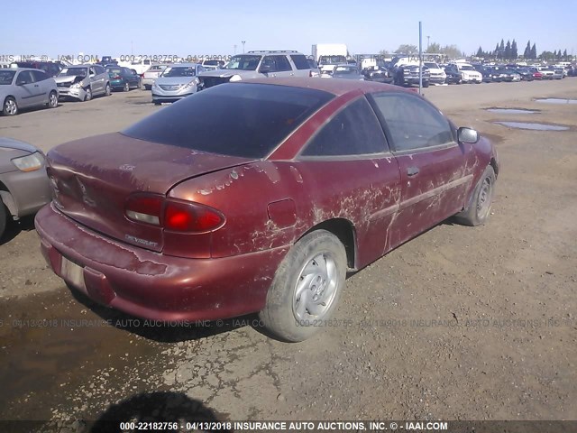 1G1JC1248V7188260 - 1997 CHEVROLET CAVALIER RS BURGUNDY photo 4