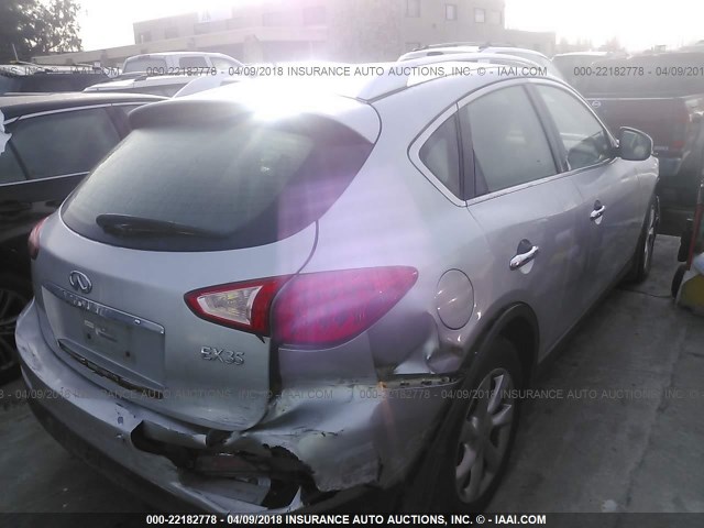 JNKAJ09EX8M303967 - 2008 INFINITI EX35 JOURNEY SILVER photo 4