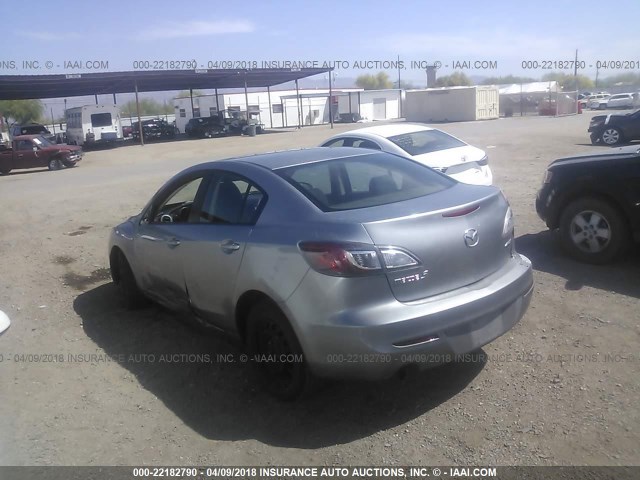 JM1BL1UPXD1777282 - 2013 MAZDA 3 I SILVER photo 3