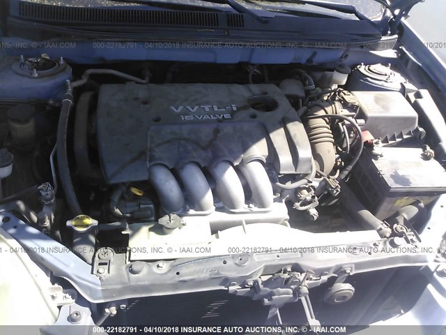 2T1KY38E13C056994 - 2003 TOYOTA COROLLA MATRIX XRS BLUE photo 10