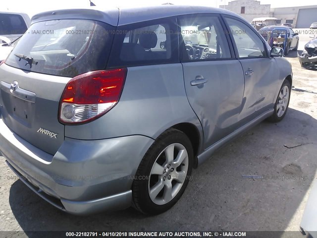 2T1KY38E13C056994 - 2003 TOYOTA COROLLA MATRIX XRS BLUE photo 4