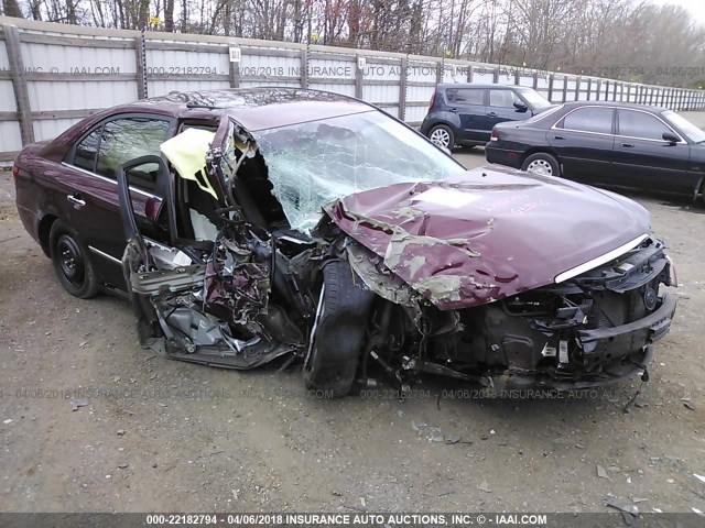 5NPEU46FX8H300740 - 2008 HYUNDAI SONATA SE/LIMITED MAROON photo 1