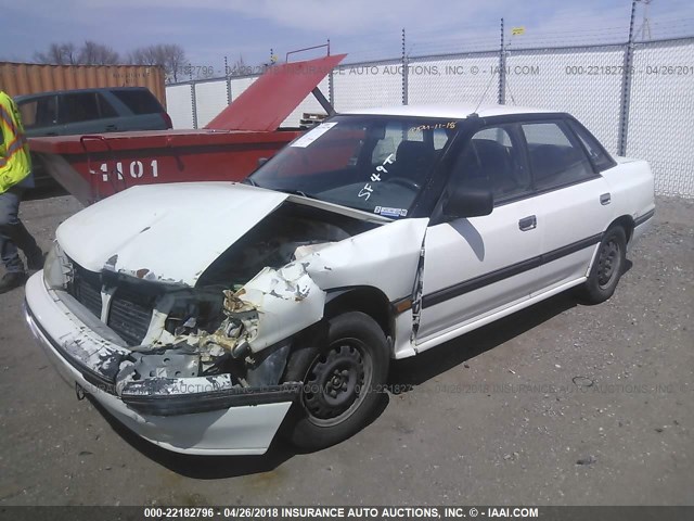 4S3BC6320N9610368 - 1992 SUBARU LEGACY L WHITE photo 2