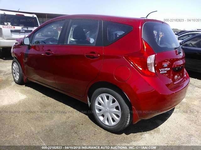 3N1CE2CP1EL363472 - 2014 NISSAN VERSA NOTE S/S PLUS/SV/SL RED photo 3