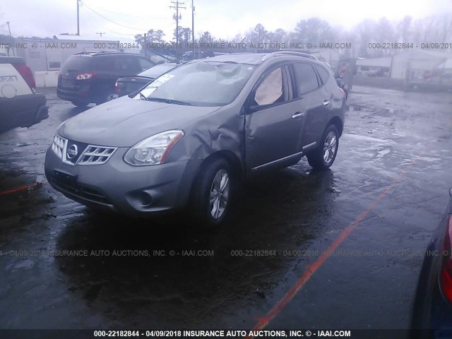 JN8AS5MT2CW604445 - 2012 NISSAN ROGUE S/SV SILVER photo 2