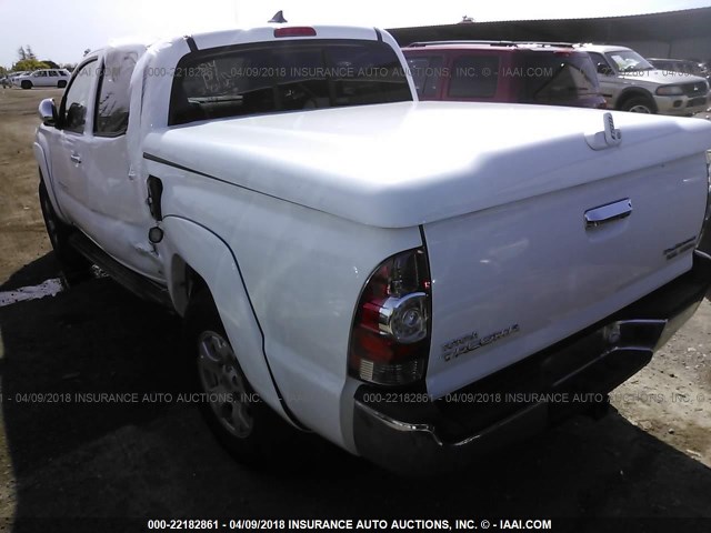 3TMJU4GN0FM192320 - 2015 TOYOTA TACOMA DOUBLE CAB PRERUNNER WHITE photo 3