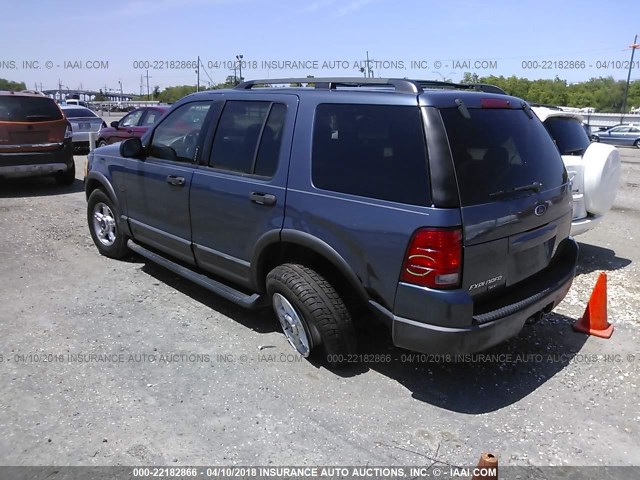 1FMZU73E93ZA47843 - 2003 FORD EXPLORER XLT/XLT SPORT/NBX BLUE photo 3