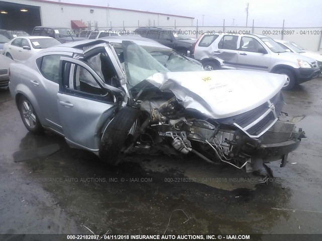 1B3LC56K98N614376 - 2008 DODGE AVENGER SXT SILVER photo 1